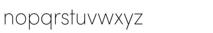 Sofia Pro Narrow Ultra Light Font LOWERCASE