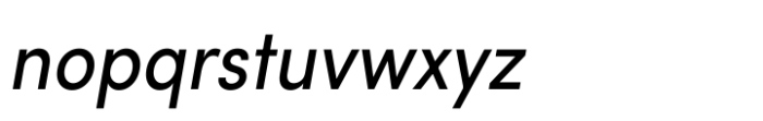Sofia Pro Narrow Variable Italic Font LOWERCASE