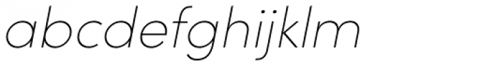 Sofia Pro UltraLight Italic Font LOWERCASE