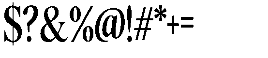 Sofian Monika Condensed Font OTHER CHARS