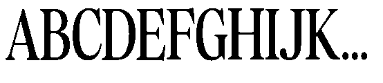 Sofian Monika Condensed Font UPPERCASE