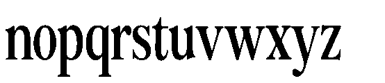 Sofian Monika Condensed Font LOWERCASE