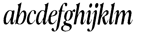 Sofian Monika Display Condensed Italic FONT
