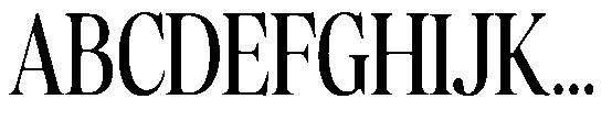 Sofian Monika Display Condensed Font UPPERCASE