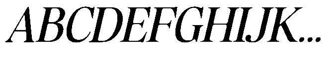 Sofian Monika Display Italic Font UPPERCASE