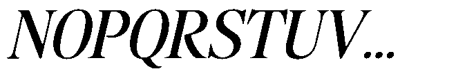 Sofian Monika Display Italic Font UPPERCASE