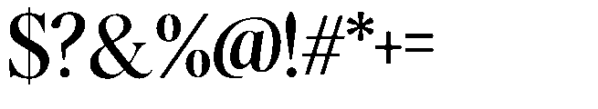 Sofian Monika Display Regular Font OTHER CHARS