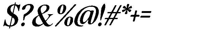 Sofian Monika Italic Font OTHER CHARS