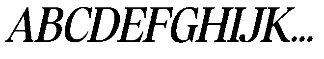 Sofian Monika Italic Font UPPERCASE
