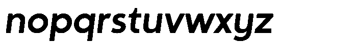 Sofira Heavy Italic Font LOWERCASE