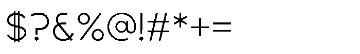 Sofira Light Font OTHER CHARS