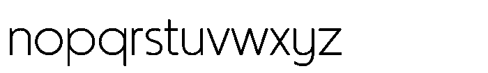 Sofira Light Font LOWERCASE