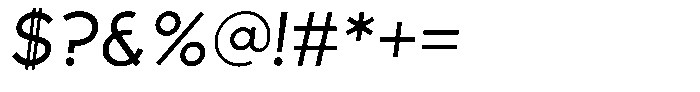 Sofira Medium Italic Font OTHER CHARS
