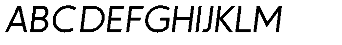 Sofira Medium Italic Font UPPERCASE