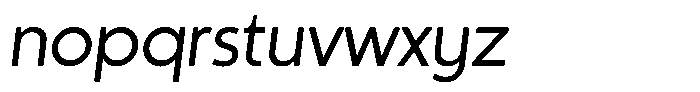Sofira Medium Italic Font LOWERCASE