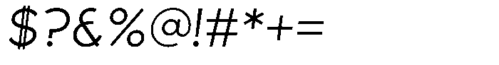 Sofira Regular Italic Font OTHER CHARS