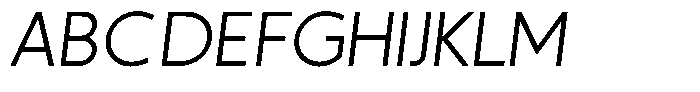 Sofira Regular Italic Font UPPERCASE
