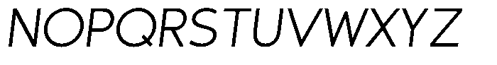 Sofira Regular Italic Font UPPERCASE