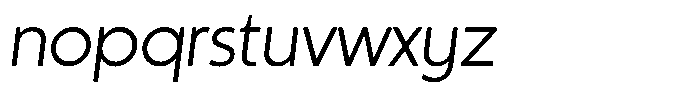 Sofira Regular Italic Font LOWERCASE