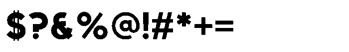 Sofira Thick Font OTHER CHARS