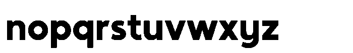 Sofira Thick Font LOWERCASE