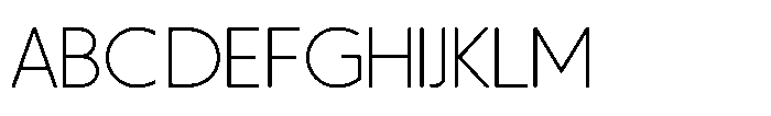 Sofira Thin Font UPPERCASE