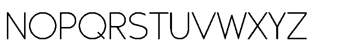 Sofira Thin Font UPPERCASE
