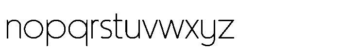 Sofira Thin Font LOWERCASE