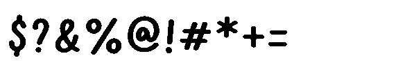 Softie Marker Font OTHER CHARS