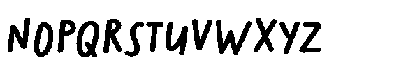 Softie Marker Font LOWERCASE