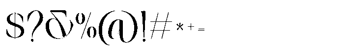 Softlen Minusone Stiller Regular Font OTHER CHARS