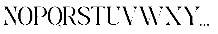 Softlen Minusone Stiller Regular Font UPPERCASE