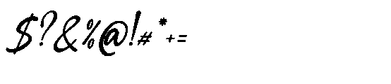 Softmark Italic Font OTHER CHARS