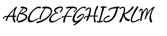 Softmark Italic Font UPPERCASE