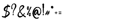 Softmark Regular Font OTHER CHARS