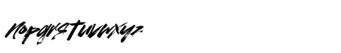 Soge Brush Font LOWERCASE