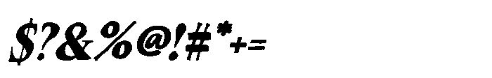 Sogela Italic Font OTHER CHARS