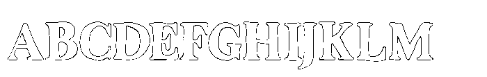 Sogela Outline Regular Font UPPERCASE