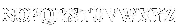 Sogela Outline Regular Font UPPERCASE