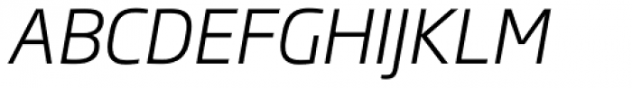 Soho Gothic Pro Light Italic Font UPPERCASE