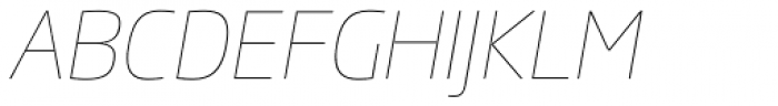 Soho Gothic Pro Thin Italic Font UPPERCASE