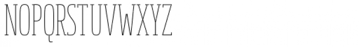 Soho Pro Compressed Thin Font UPPERCASE