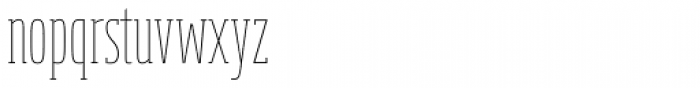 Soho Pro Compressed Thin Font LOWERCASE