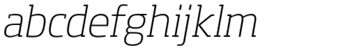 Soho Pro ExtraLight Italic Font LOWERCASE