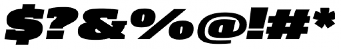 Soho Pro UltraExtended Ultra Italic Font OTHER CHARS