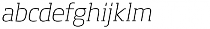 Soho Std ExtraLight Italic Font LOWERCASE