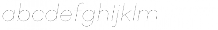 Soin Sans Neue Hairline Italic Font LOWERCASE