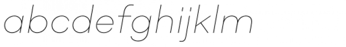 Soin Sans Neue Thin Italic Font LOWERCASE