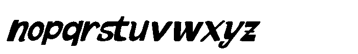 Sokers Capright Italic Font LOWERCASE