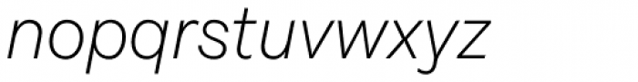 Solanel Thin Italic Font LOWERCASE